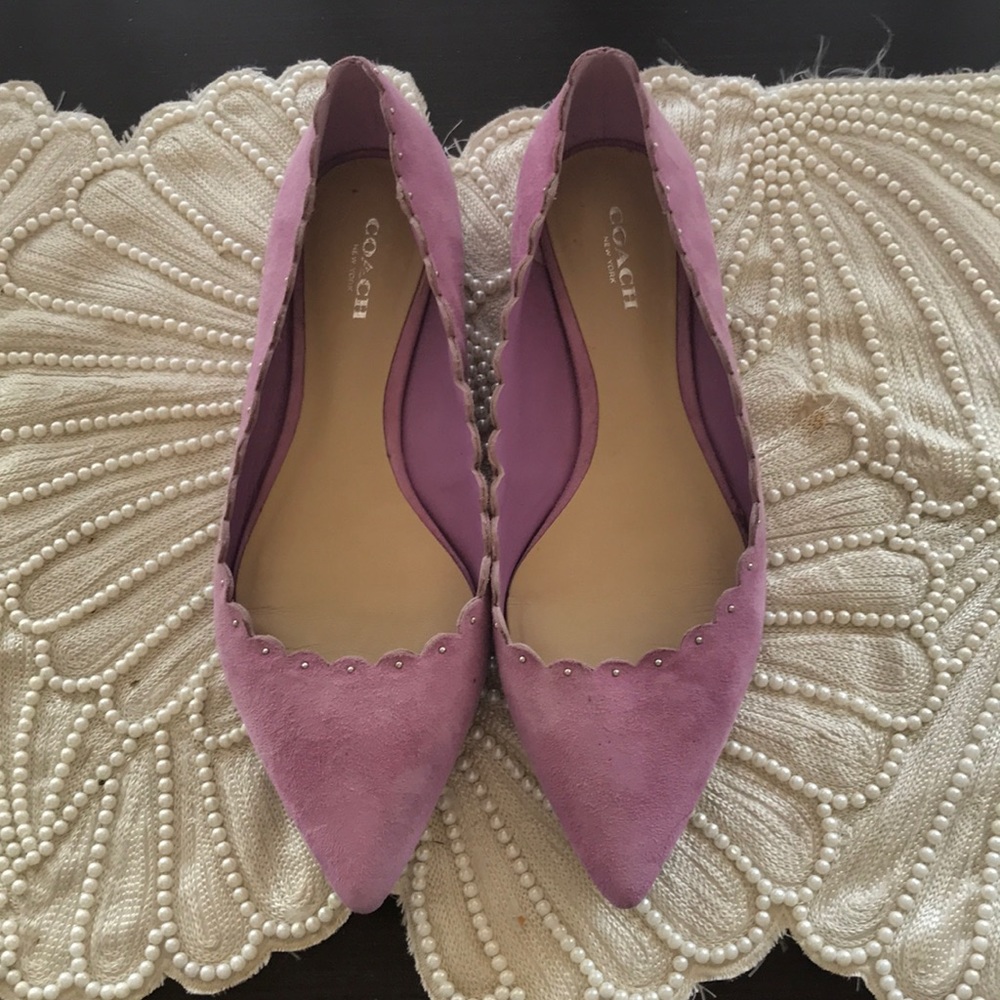 Coach lavender flats